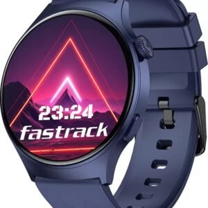 Fastrack Pro Smartwatch – 1.43” AOD Display, BT Calling, Functional Crown, Blue Strap