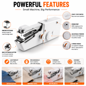 Handheld Electric Sewing Machine - Cordless for Beginners