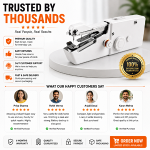 Handheld Electric Sewing Machine - Cordless for Beginners