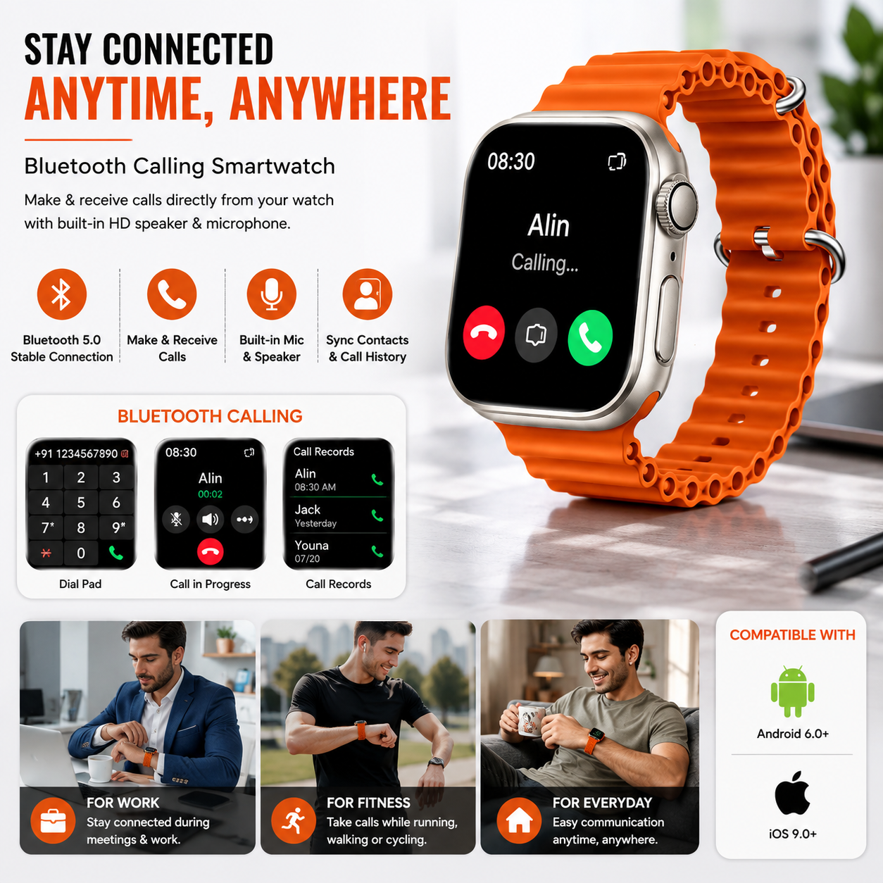 CHG T800 Ultra Smartwatch 49mm – 1.9" Display, 7-Day Battery