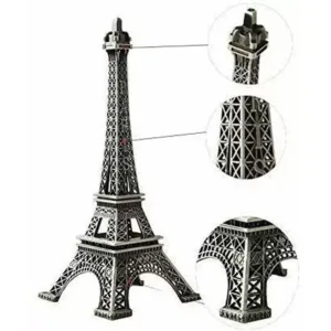 Antique Eiffel Tower Statue – 3D Metal Paris Home Decor