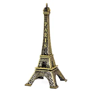 Antique Eiffel Tower Statue – 3D Metal Paris Home Decor