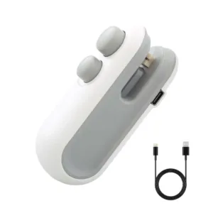 2-in-1 Rechargeable Mini Bag Sealer- Heat Seal Snacks