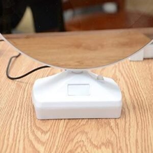 2-in-1 LED Mirror Photo Frame – Plastic Vanity Decor & Gift