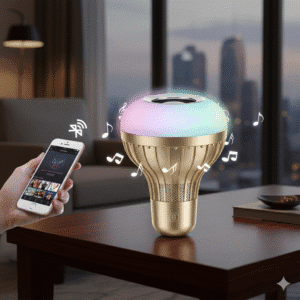12W Bluetooth Music LED Bulb - Multicolor Smart Remote