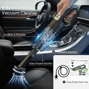 Wireless Handheld Car Vacuum Cleaner - 2-in-1 Dust Buster