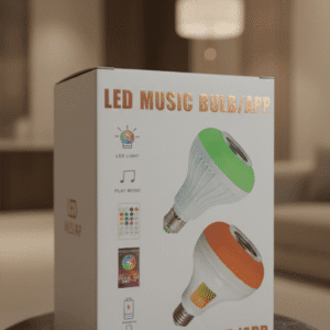 12W Bluetooth Music LED Bulb - Multicolor Smart Remote