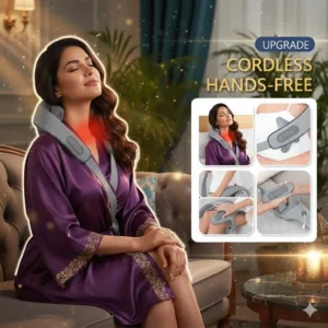 Rechargeable Electric Neck & Shoulder Massager with Heat | Deep Tissue Pain Relief Massager (1 Pc)