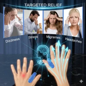 Magnetic Acupressure Hand Point Clip for Natural Sugar Management, Migraine, and Stress Relief