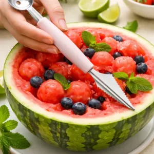 fruit scooper peeler set stainless steel,melon baller tool for watermelon,fruit carving tool kitchen use,watermelon scooper tool india,kitchen fruit cutting tool stainless steel,ysstore,ysstore product sale , ysstore sale,Fruit Scooper & Peeler Set | Stainless Steel Garnish Tool