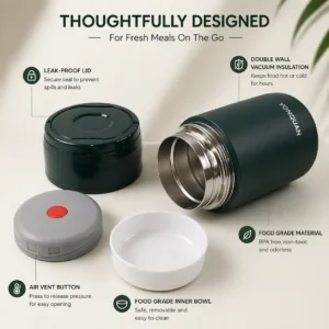 Customized Stainless Steel Vacuum Bottle 1000ml β Hot & Cold Flask
