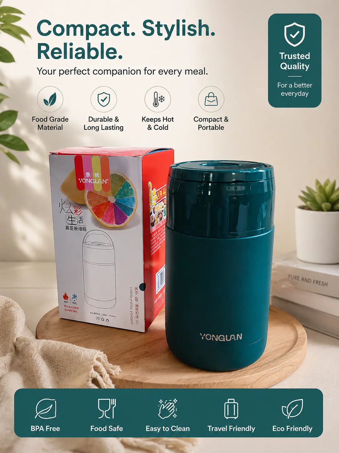 Customized Stainless Steel Vacuum Bottle 1000ml – Hot & Cold Flask