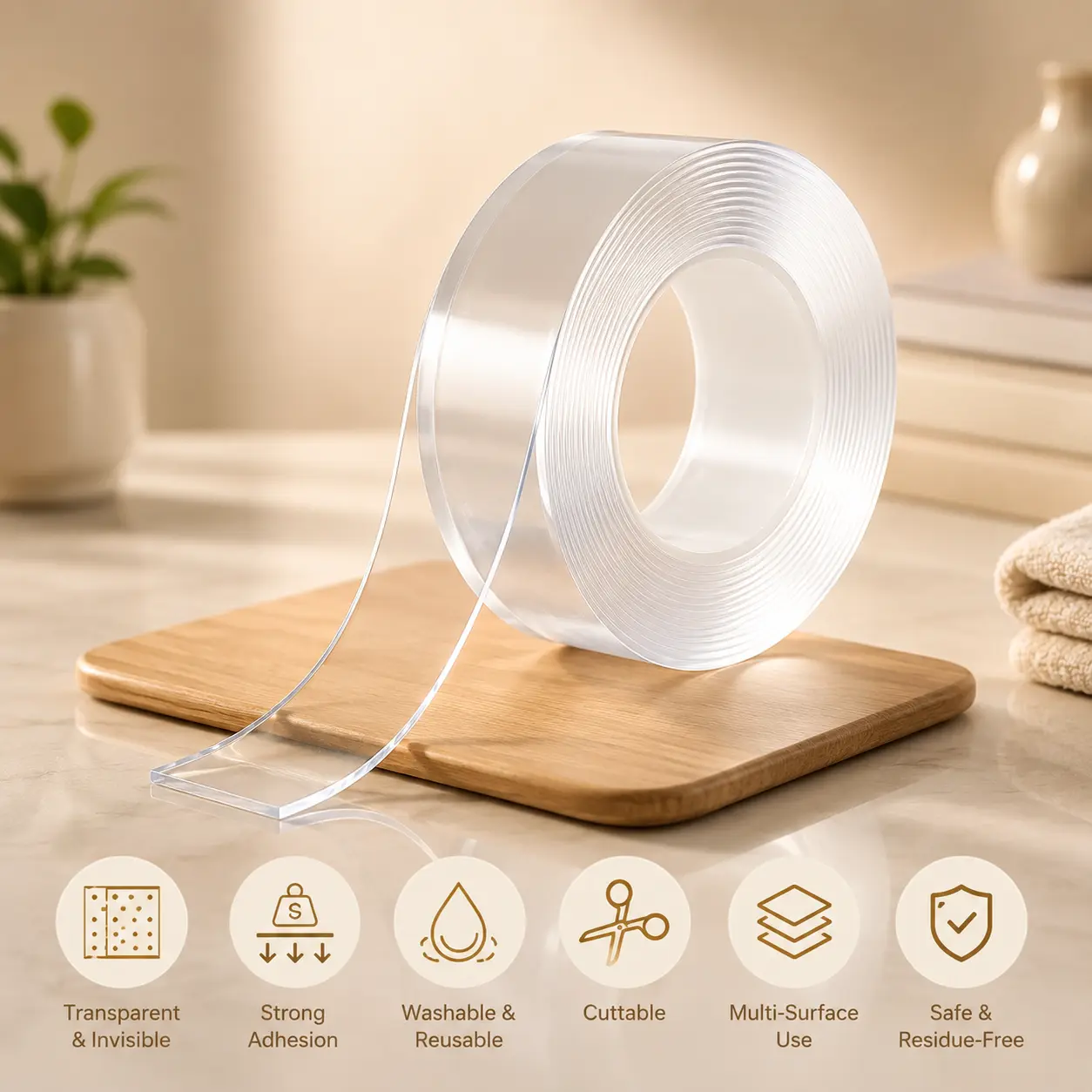 Double Sided Nano Adhesive Gel Tape 3 Meter
