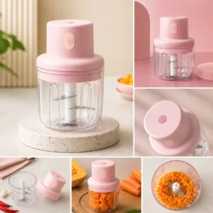 Electric Mini Garlic Chopper 250ml for Kitchen Use