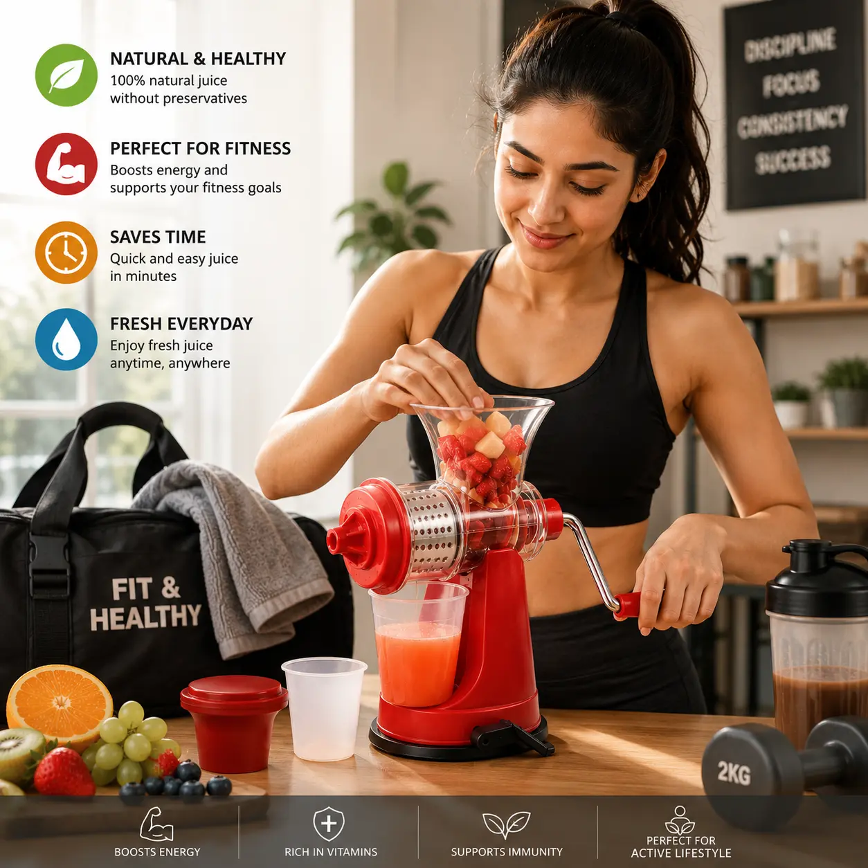 Mini Portable Fruit & Vegetable Juicer Blender