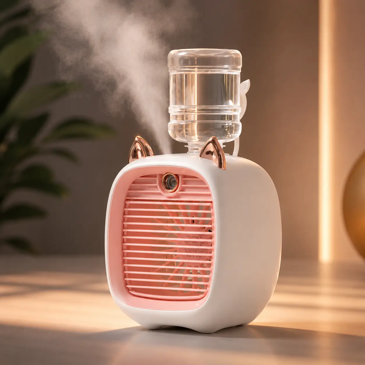 Portable Mini Air Cooler Fan with Spray Mist Cooling