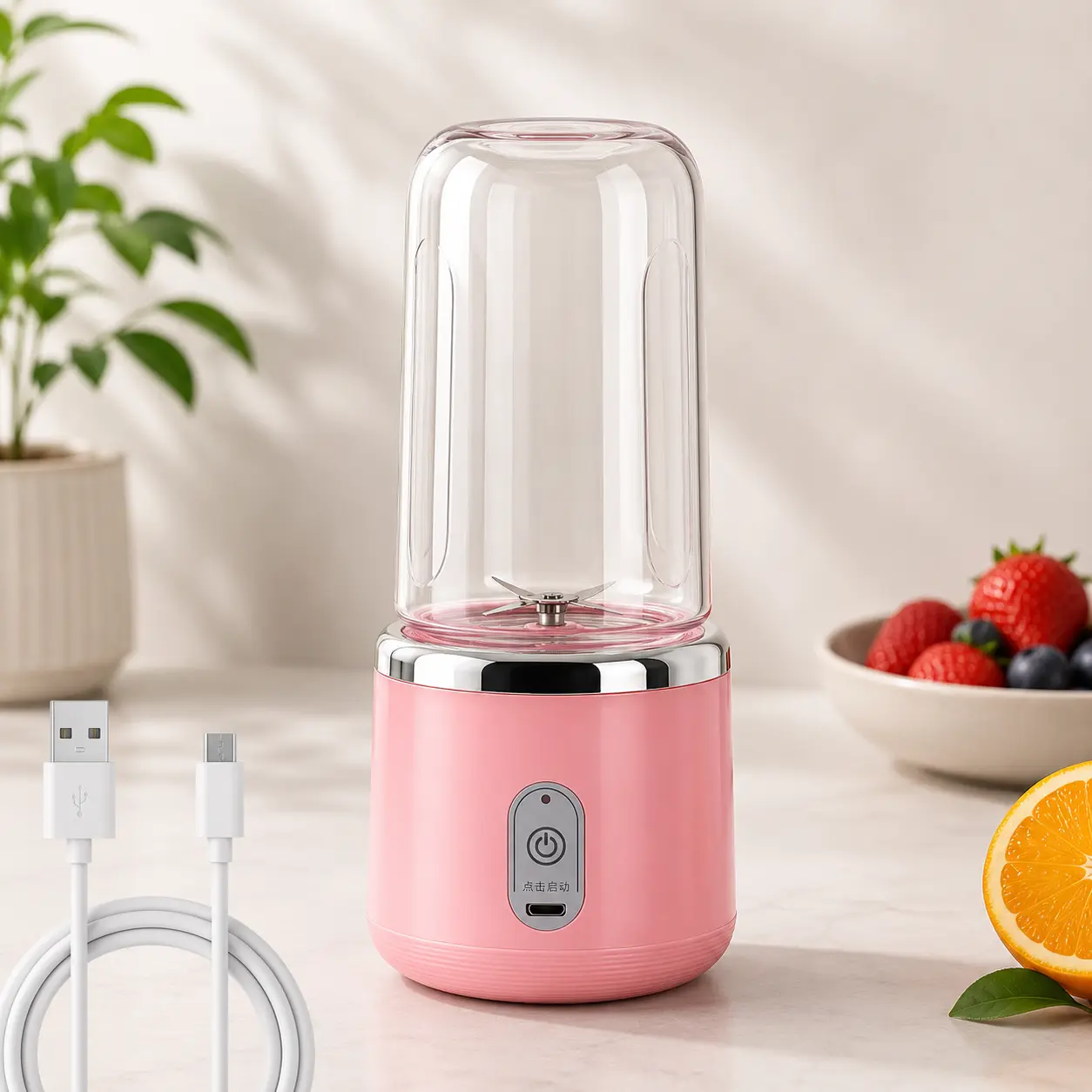 Portable Juicer Blender with Water Bottle & Cup Set