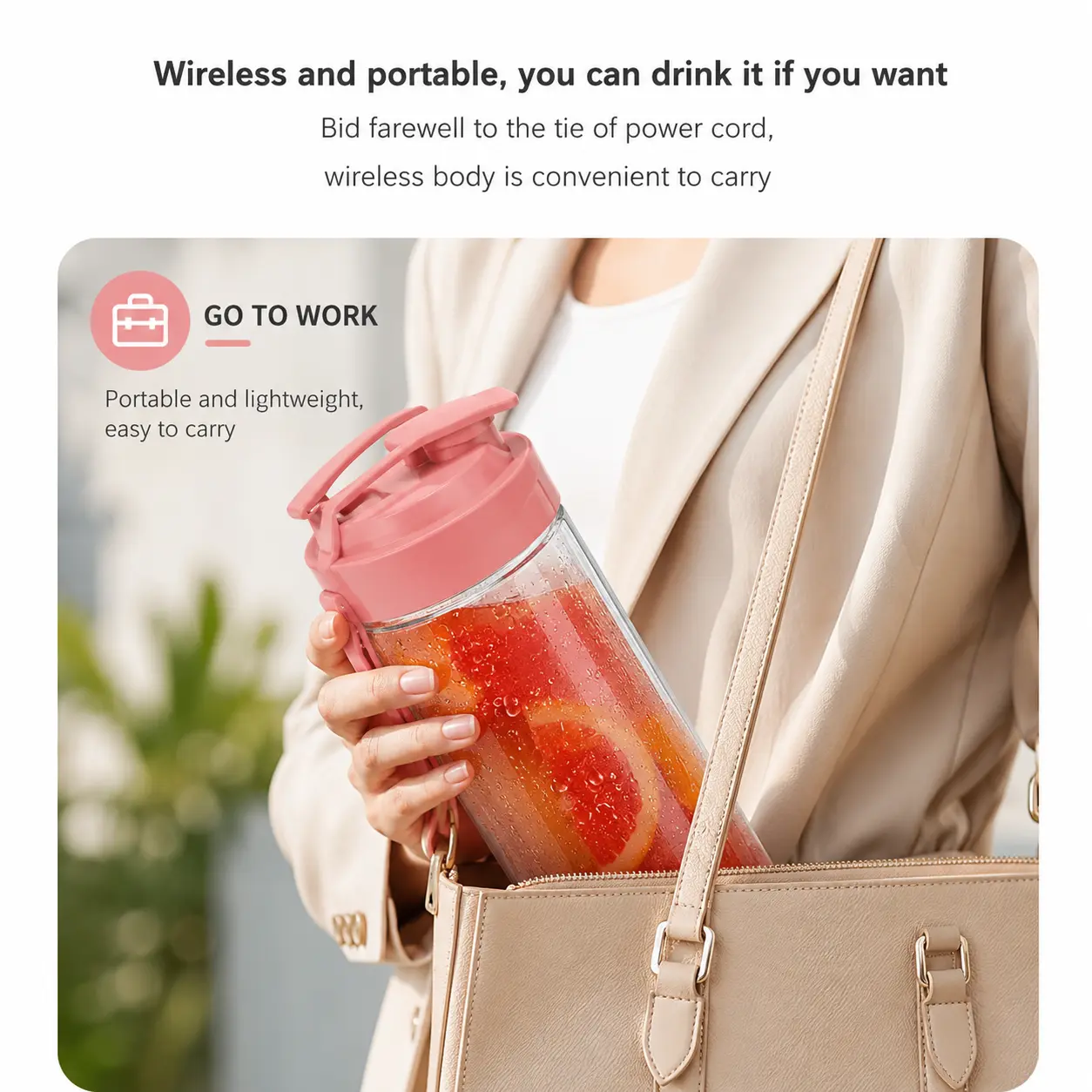 Portable Juicer Blender with Water Bottle & Cup Set