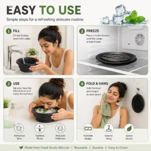 Silicone Ice Face Bowl for Skincare & Facial Massage