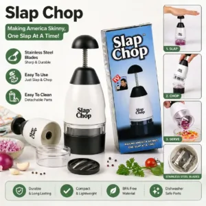 Hand Press Vegetable & Fruit Chopper – Manual Kitchen Cutter