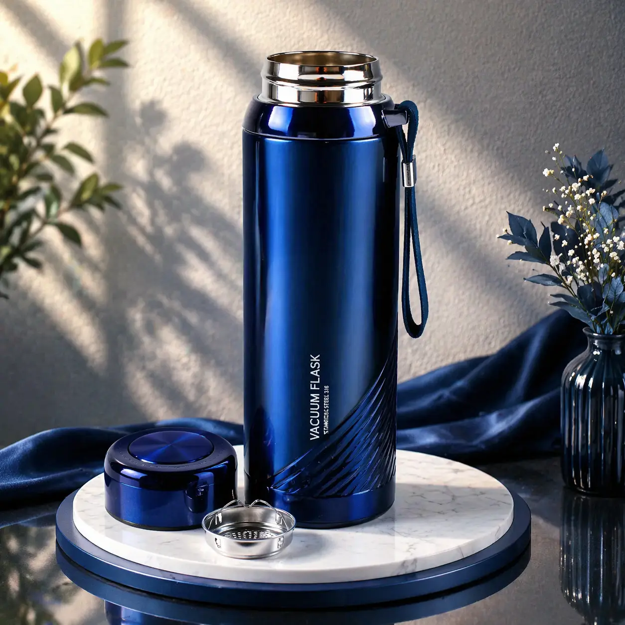 Vacuum Insulated Steel Bottle 1L – Hot & Cold Flask