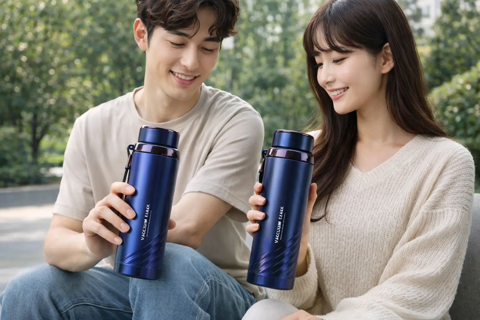 Vacuum Insulated Steel Bottle 1L – Hot & Cold Flask