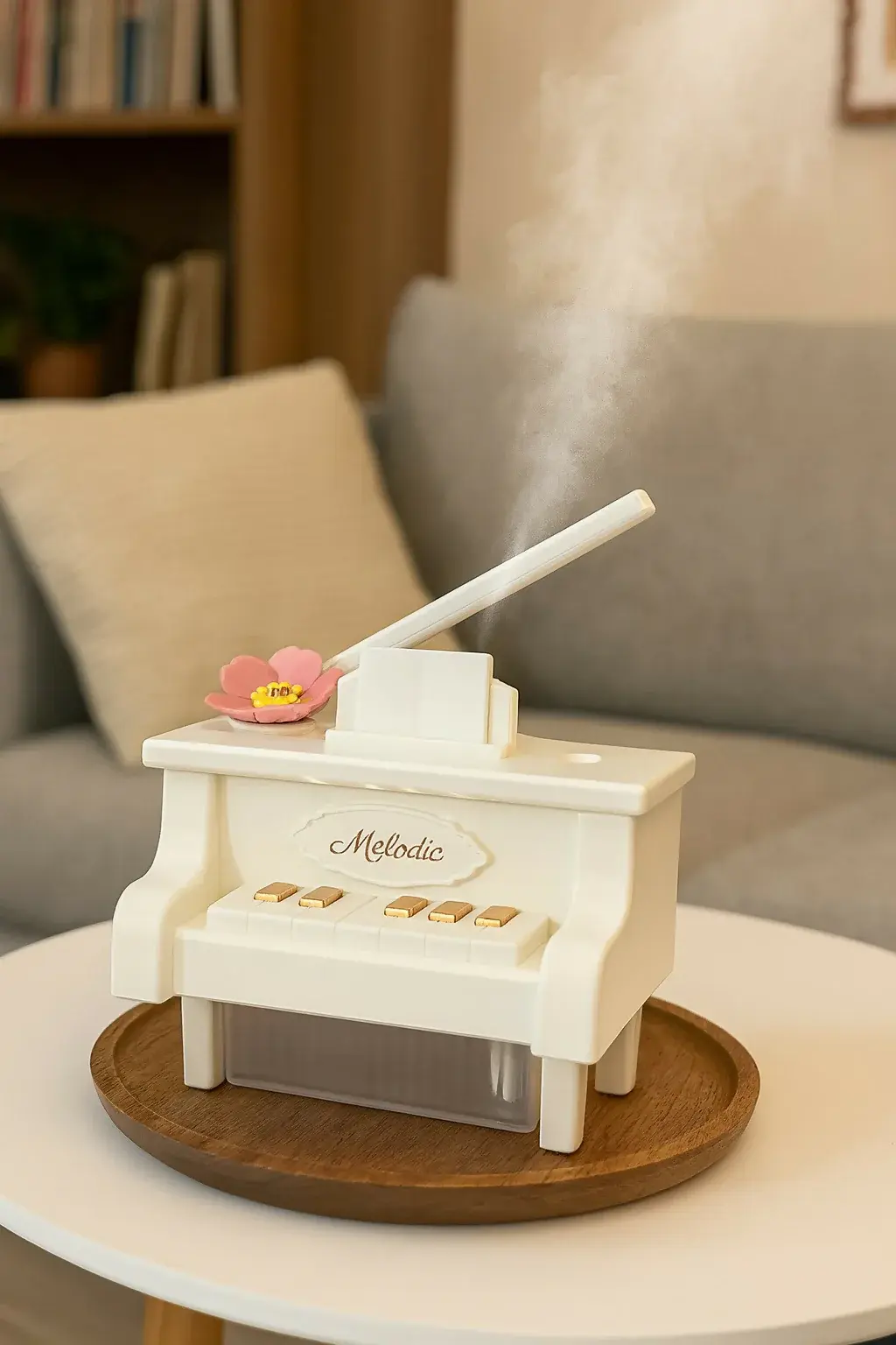 USB Mini Humidifier with Night Light for Bedroom & Office