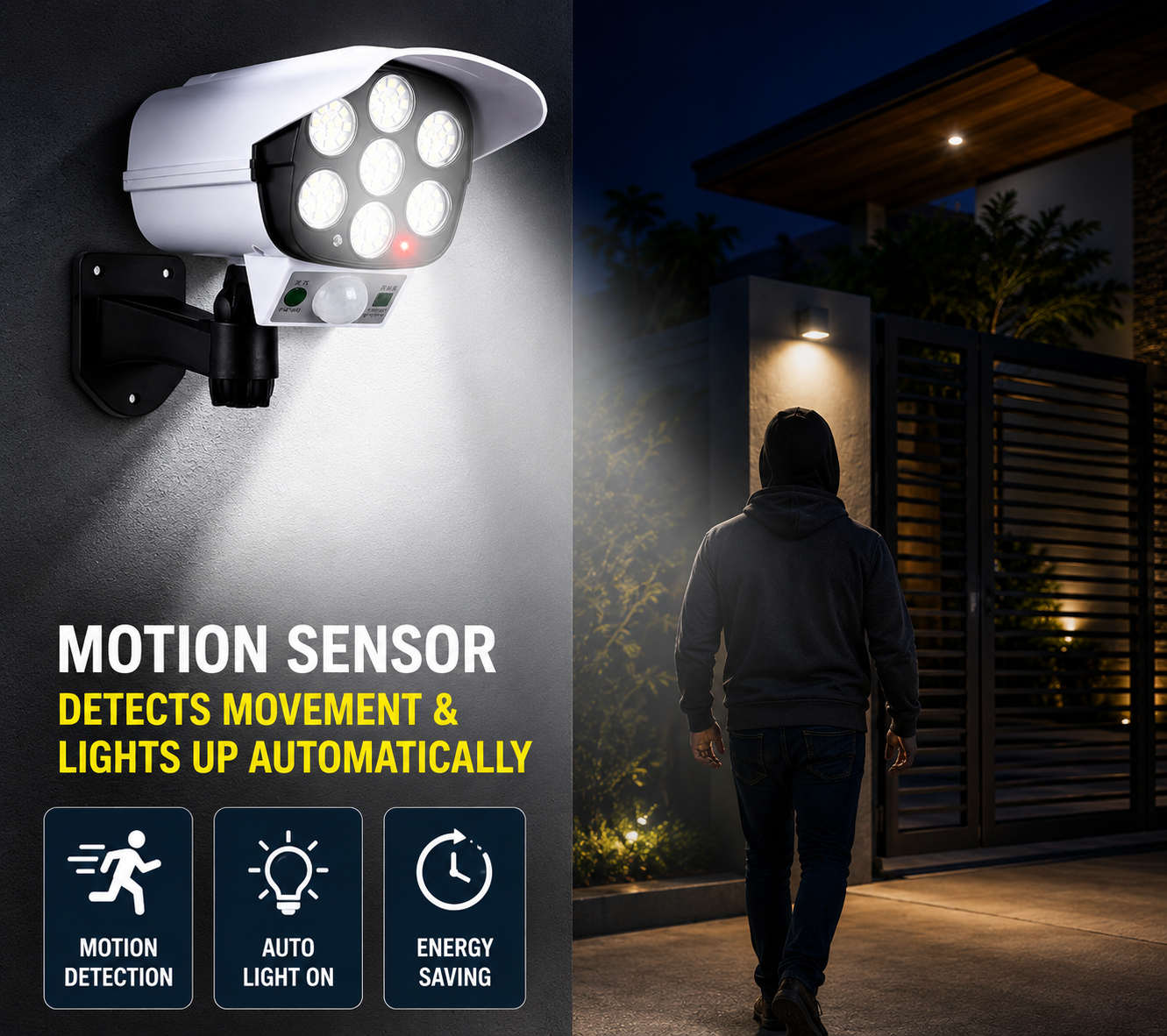 Solar Security Camera Light 77 LED | YSStore