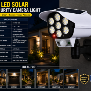 Solar Security Camera Light 77 LED | YSStore